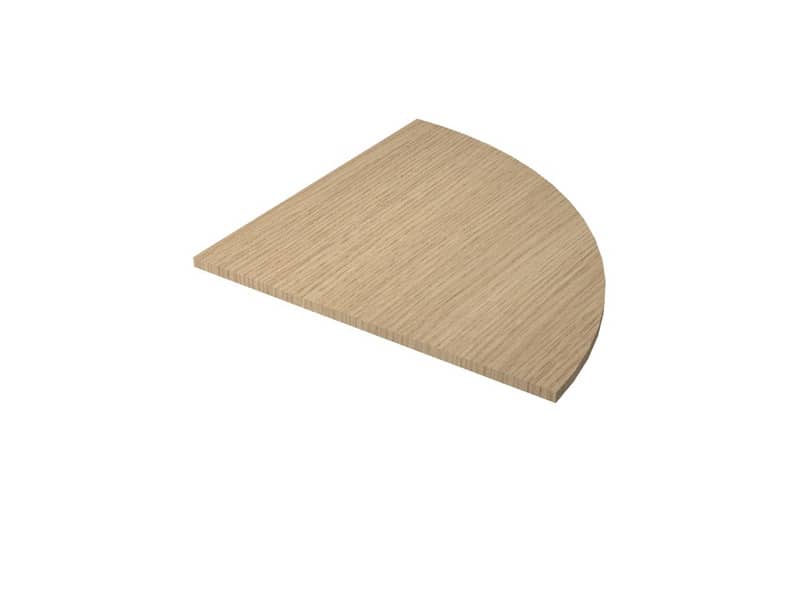 Raccordo a 90° per scrivanie Artexport Presto 80x80 cm rovere 313/C
