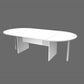 Tavolo riunione ovale Artexport Presto 220x110xH.72 cm piano e struttura bianco TR/220/3