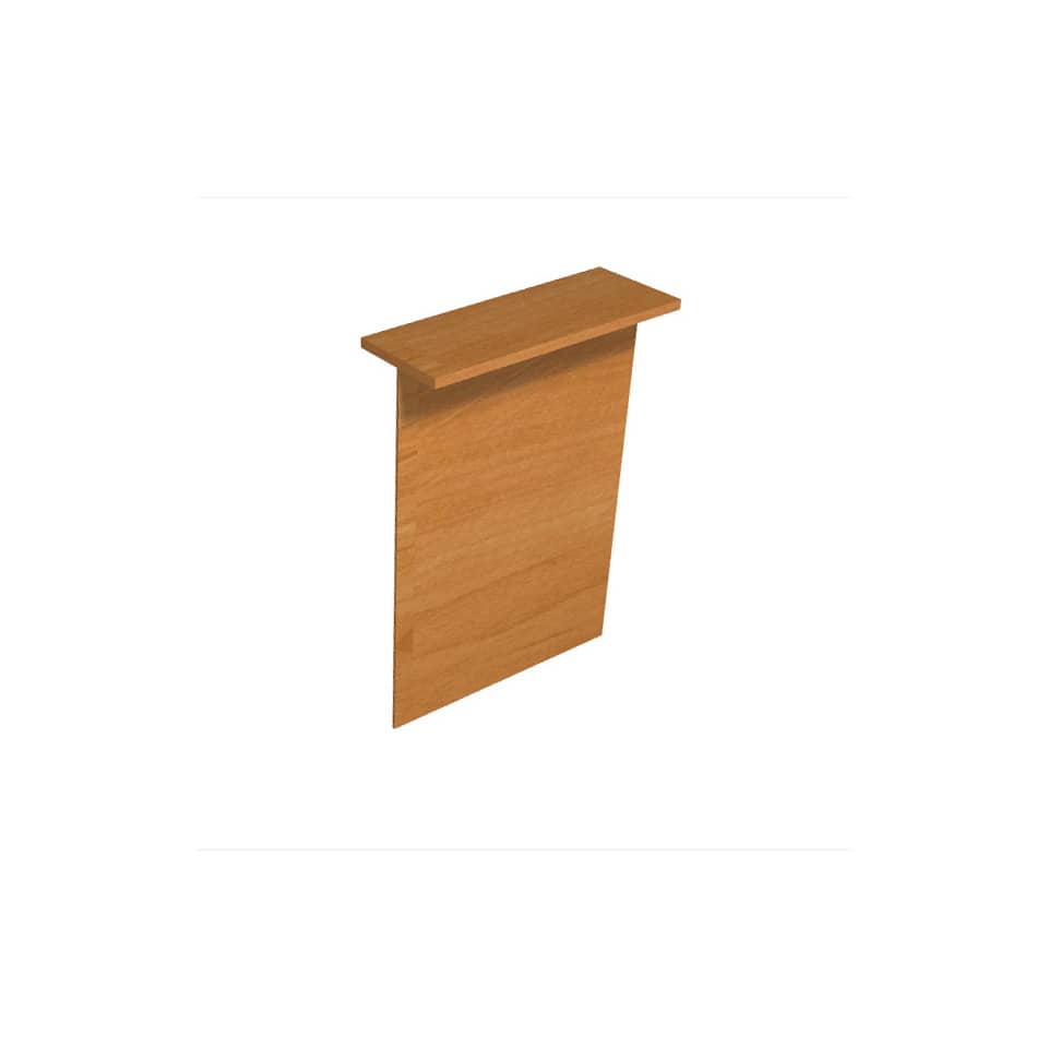 Bancone reception Artexport Presto lineare 80x30x115h cm noce chiaro RB/80/4