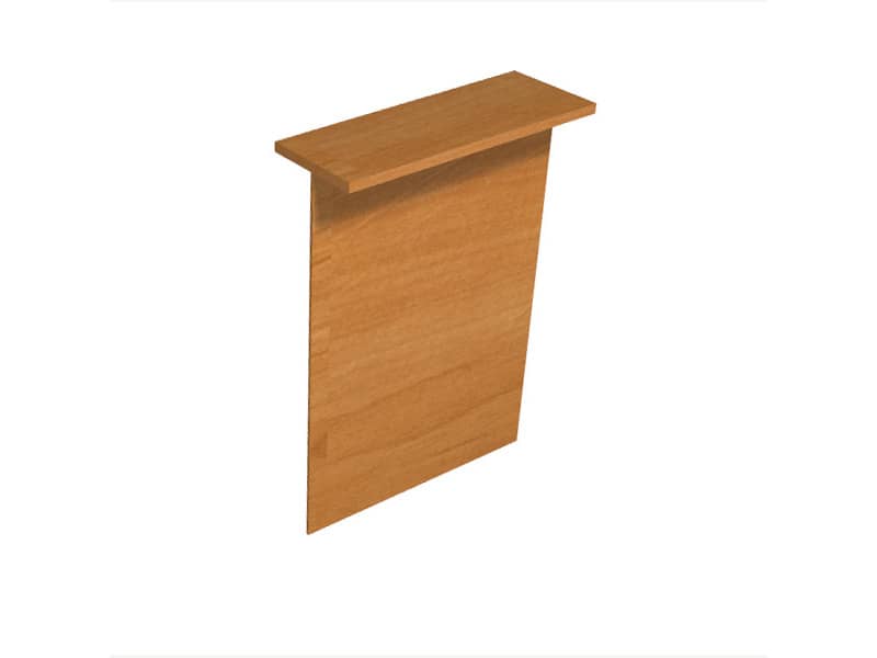 Bancone reception Artexport Presto lineare 80x30x115h cm noce chiaro RB/80/4