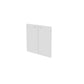 Coppia ante senza serratura per mobile basso Artexport Venere Plus - vetro satinato 80x67 cm - 70067/G