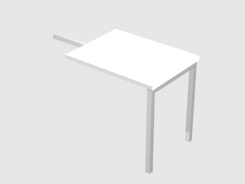 Allungo reversibile dx/sx per scrivania Artexport Presto Venere Plus 80x60x72,5 cm bianco - 67001 + 87711N + 86304N/3