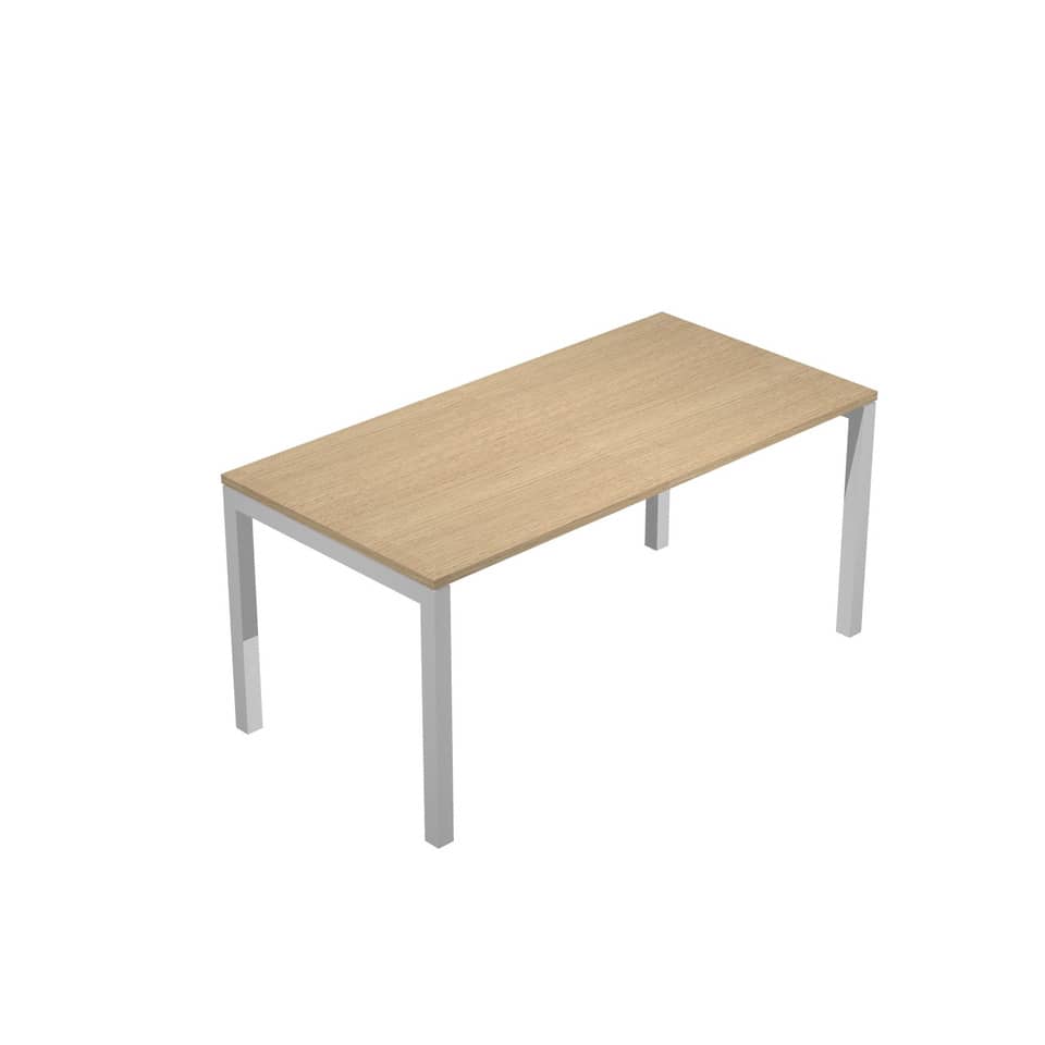Scrivania per open space Artexport Bridge 180x80x72,5 cm - piano rovere - fianchi in metallo - SOL180-C
