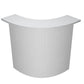 Bancone reception Artexport Presto angolare 90° 96,5x96,5xh115 cm finitura grigio - pannello in metallo - BA /9