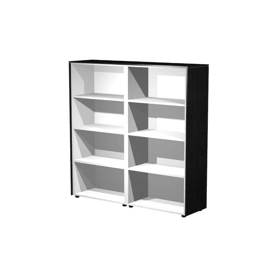 Mobile a giorno alto Artexport Flora doppio 163x43x158,2 cm top e fianchi nero venato frassino - 937C/8