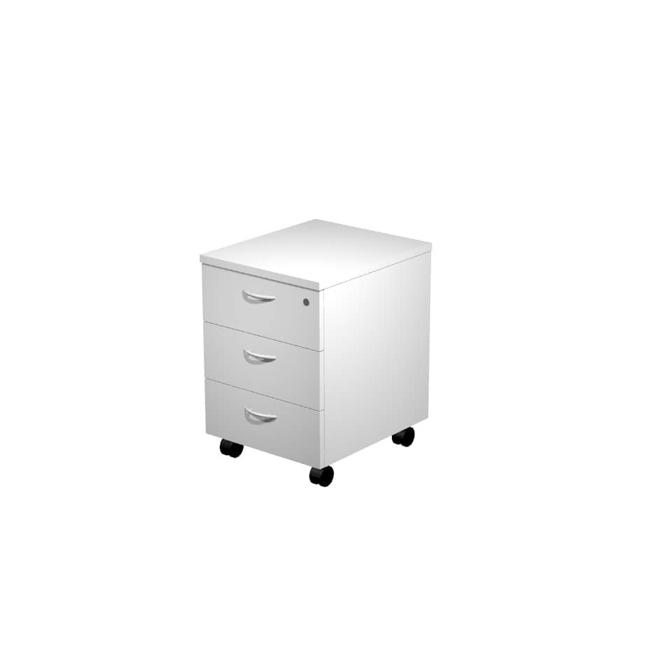 EC - Cassettiera a tre cassetti montata Artexport Presto 41,8x52x59,5 cm grigio 60019/9