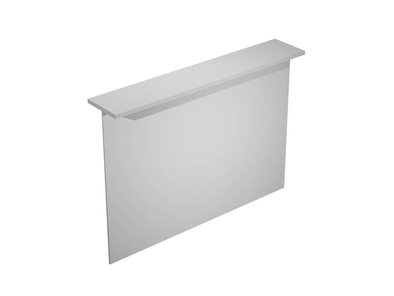 Bancone reception Artexport Presto lineare 160x30x115h cm grigio RB/160/9
