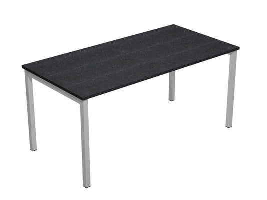 Scrivania Artexport Presto Venere Plus 180x80x72,5 cm piano nero ven. frassino gambe metallo 66005 + 86711N  + 86309N/8