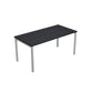 Scrivania Artexport Presto Venere Plus 180x80x72,5 cm piano nero ven. frassino gambe metallo 66005 + 86711N  + 86309N/8