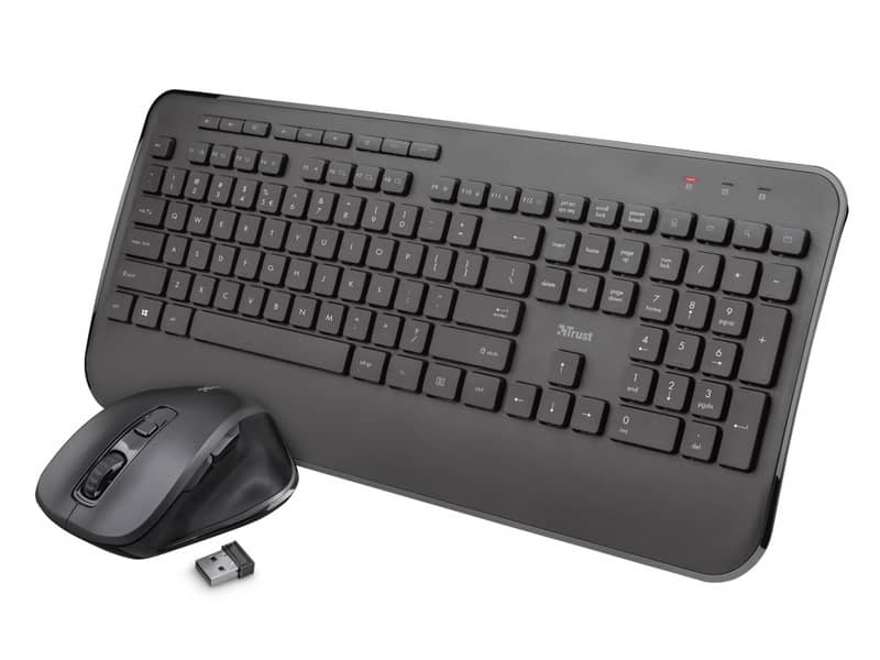 Set tastiera e mouse Trust Mezza  nero - 23396