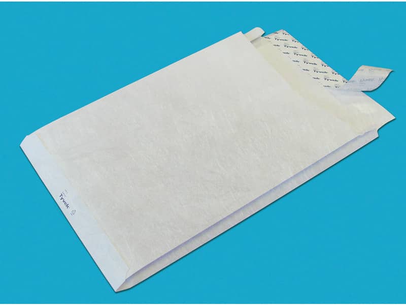 Buste a sacco con strip Tyvek Postyvek 55 g/m² bianco 30,5x40,6 cm conf. 100 pezzi - 0755