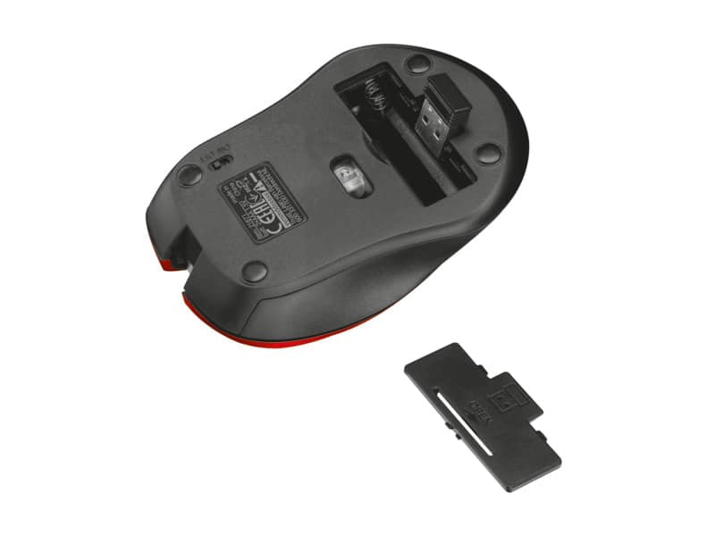 Mouse wireless Trust Mydo Silent Click  rosso - 21871
