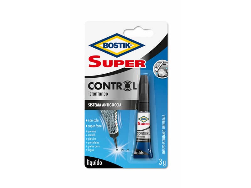 Adesivo cianoacrilato ultra rapido Bostik Super Control 3 gr - D2737