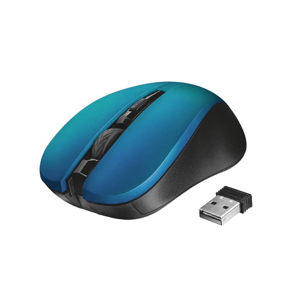 Mouse wireless Trust Mydo Silent Click  blu - 21870