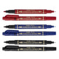 Marcatore permanente doppia punta Pentel Twin Tip tratti F-M blu N75W-CE