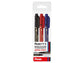 Marcatore permanente doppia punta Pentel Twin Tip tratti F-M assortiti conf. 3 pezzi - 0022168