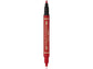 Marcatore permanente doppia punta Pentel Twin Tip tratti F-M rosso N75W-BE