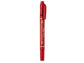 Marcatore permanente doppia punta Pentel Twin Tip tratti F-M rosso N75W-BE