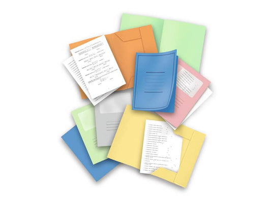 Cartelline semplici Pigna Eco 145 g/mq 24,5x33 cm con stampa verde conf. 50 pezzi - 0221803VE