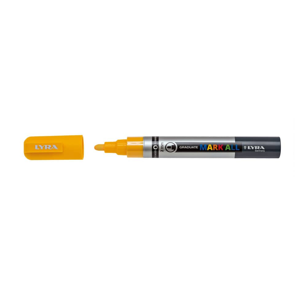 Marcatore a tempera LYRA Graduate Mark All punta tonda 2 mm giallo L6820007