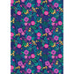 Carta da regalo Kartos Everyday 70x100 cm mod. Fiori Fucsia e Blu Conf. 10 fogli - 18866400B10
