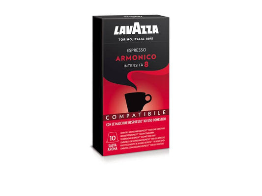 Cialde caffè Lavazza compatibili Nespresso gusto armonico Conf. 10 cialde - 8102