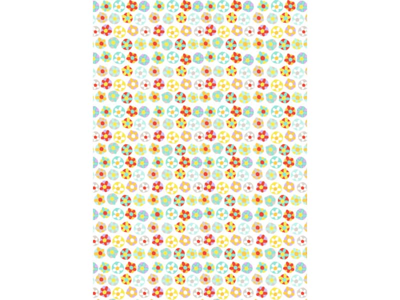 Carta da regalo Kartos Everyday Contemporary 70x100 cm mod. Fiorellini e Colori Conf. 10 fogli - 18872100B10