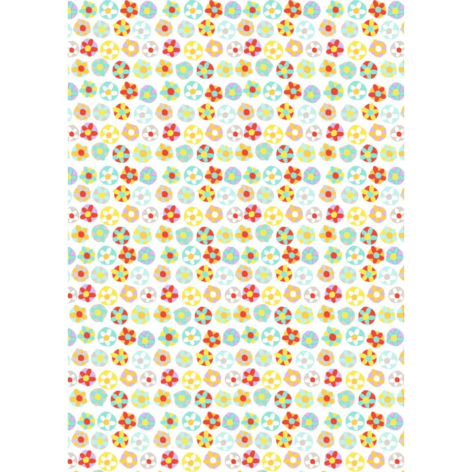 Carta da regalo Kartos Everyday Contemporary 70x100 cm mod. Fiorellini e Colori Conf. 10 fogli - 18872100B10