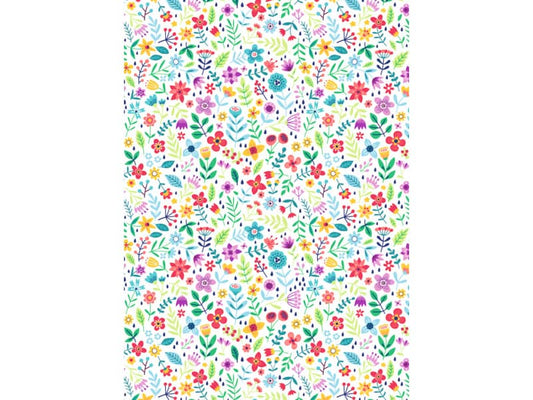 Carta da regalo Kartos Everyday 70x100 cm mod. Fiorellini Colorati Conf. 10 fogli - 18866000B10