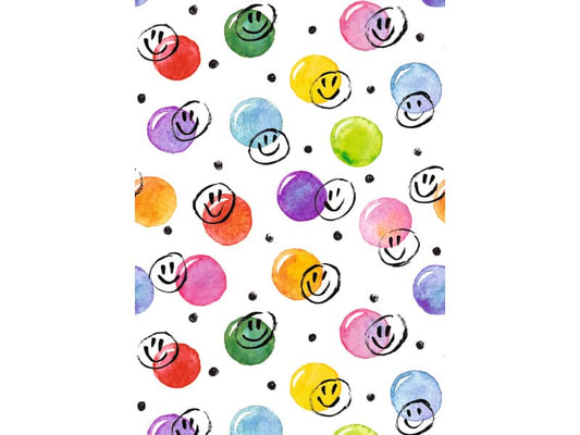 Carta da regalo Kartos Everyday 70x100 cm mod. Smile e Bolle Conf. 10 fogli - 18868200B10