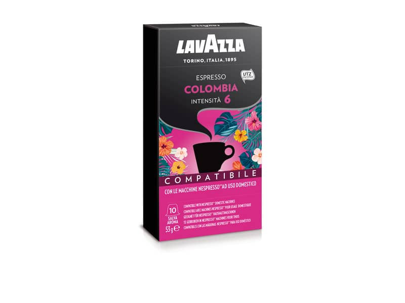 Cialde caffè Lavazza compatibili Nespresso Colombia UTZ Conf. 10 cialde - 8173