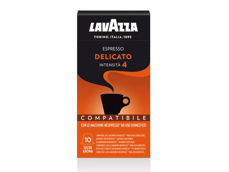 Cialde caffè Lavazza compatibili Nespresso gusto delicato Conf. 10 cialde - 8131