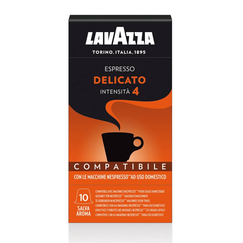 Cialde caffè Lavazza compatibili Nespresso gusto delicato Conf. 10 cialde - 8131