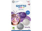 Tris ombretti cosmetici Giotto Make Up viola metallizzato, bianco metallizzato, argento - cf 3 pz - 475800