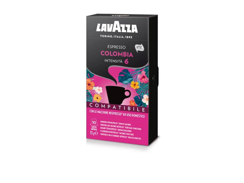 Cialde caffè Lavazza compatibili Nespresso Colombia UTZ Conf. 10 cialde - 8173