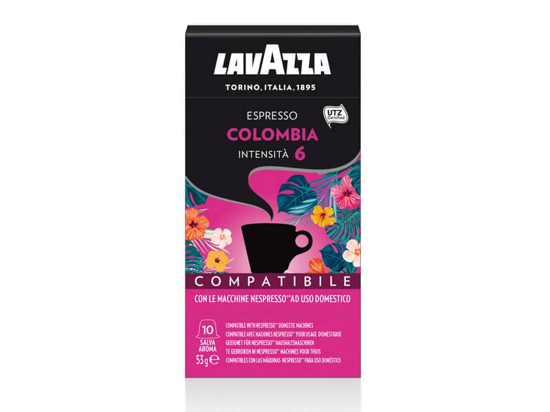 Cialde caffè Lavazza compatibili Nespresso Colombia UTZ Conf. 10 cialde - 8173