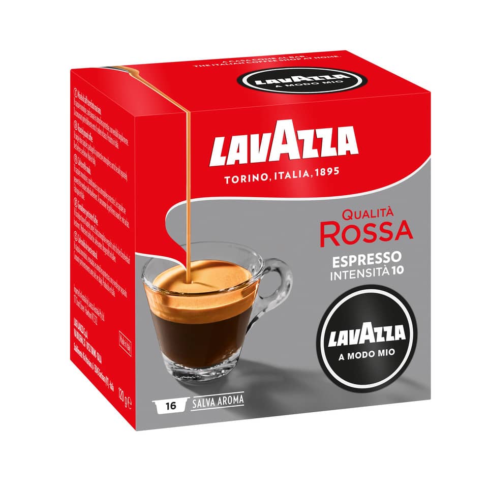 Caffè in cialde Lavazza A Modo Mio Qualità Rossa Conf. 16 cialde - 8843