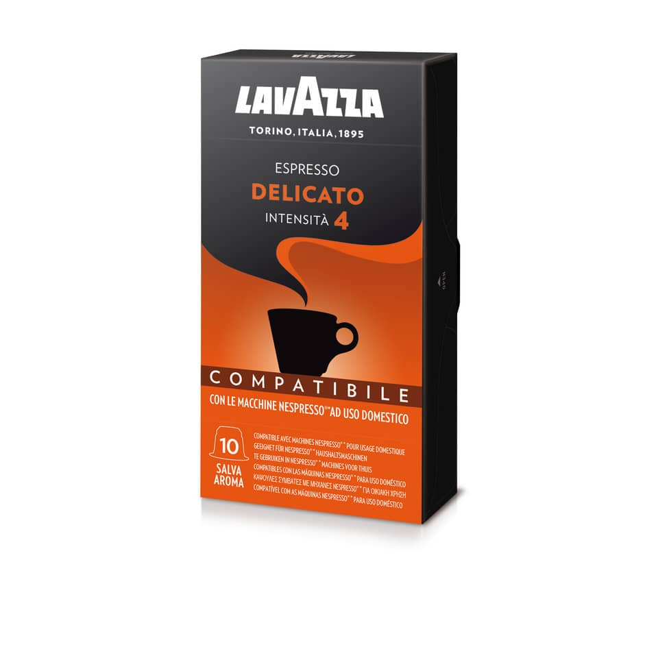 Cialde caffè Lavazza compatibili Nespresso gusto delicato Conf. 10 cialde - 8131