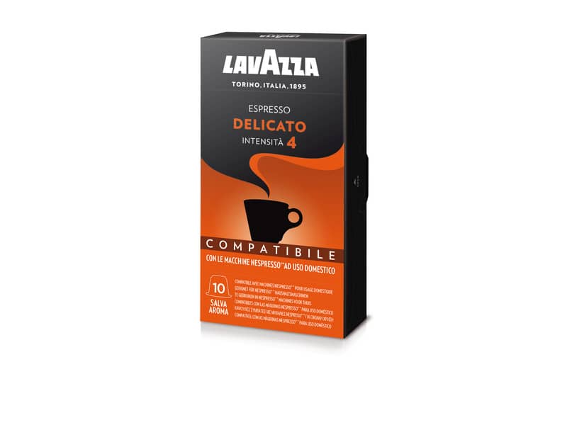 Cialde caffè Lavazza compatibili Nespresso gusto delicato Conf. 10 cialde - 8131