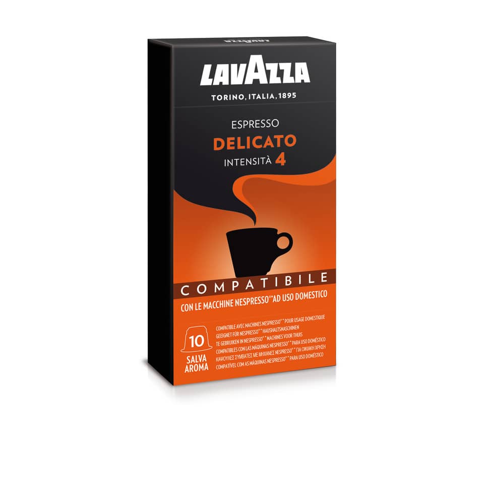 Cialde caffè Lavazza compatibili Nespresso gusto delicato Conf. 10 cialde - 8131