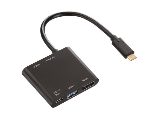 Adattatore Multiport HAMA 4in1 USB C / 2xUSB A, USB Type C, HDMI nero 7135729
