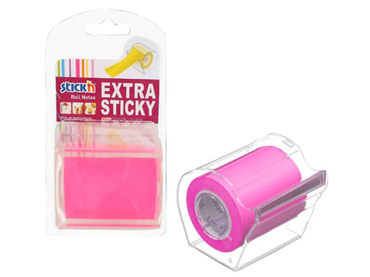 Dispenser nastro adesivo scrivibile Stick'n fucsia 50 mm x 10 m 1 rotolo incluso - 21693