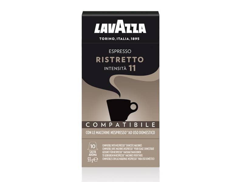 Cialde caffè Lavazza compatibili Nespresso ristretto Conf. 10 cialde - 8153