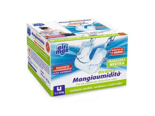Air Max Ricarica tab Magnete Mangiaumidità Neutra 2x450g - D0012