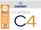 Ricambi Album da disegno Canson C4 liscio - 224 g/m² - 24x33 cm - 20 fogli C400052383