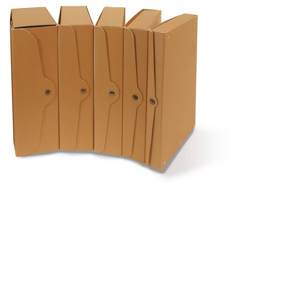 Scatola portaprogetti con bottone in cartone EURO-CART 35x25 cm dorso 6 cm FMC XCPECO06AV