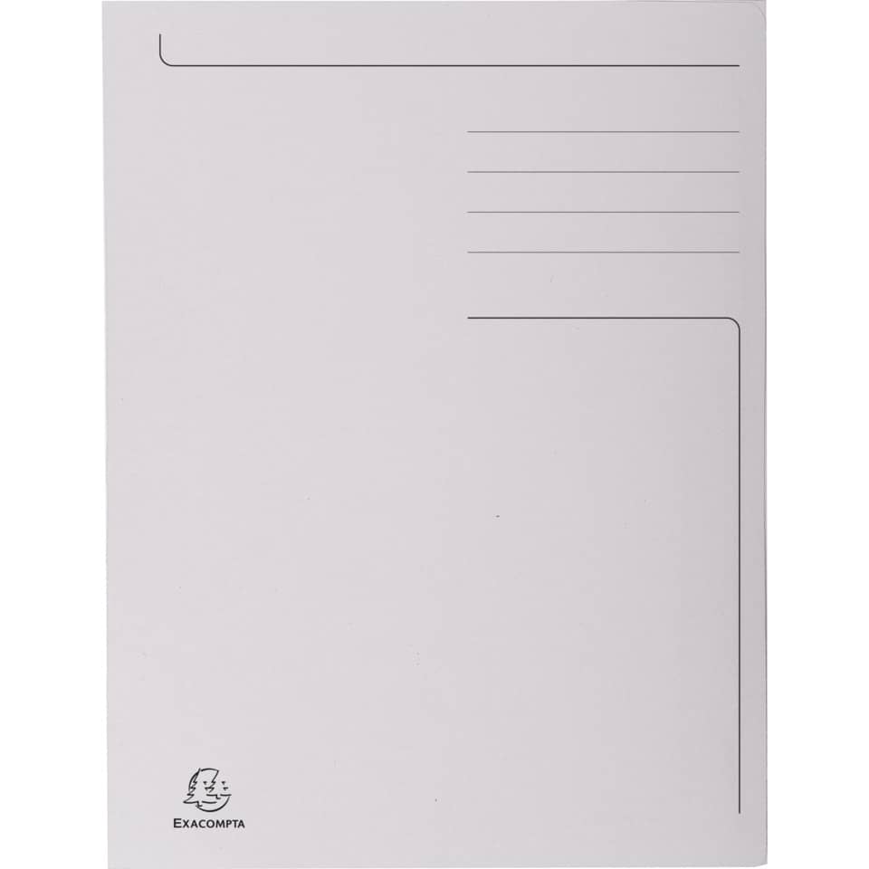 Cartelline a 3 lembi Forever® 24,5x35 cm grigio conf. 50 pezzi - 449019E