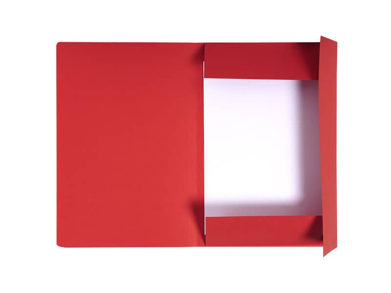 Cartelline a 3 lembi Forever® 24,5x35 cm rosso conf. 50 pezzi - 449003E