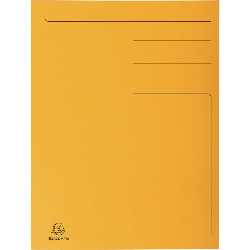 Cartelline a 3 lembi Forever® 24,5x35 cm arancio conf. 50 pezzi - 449009E