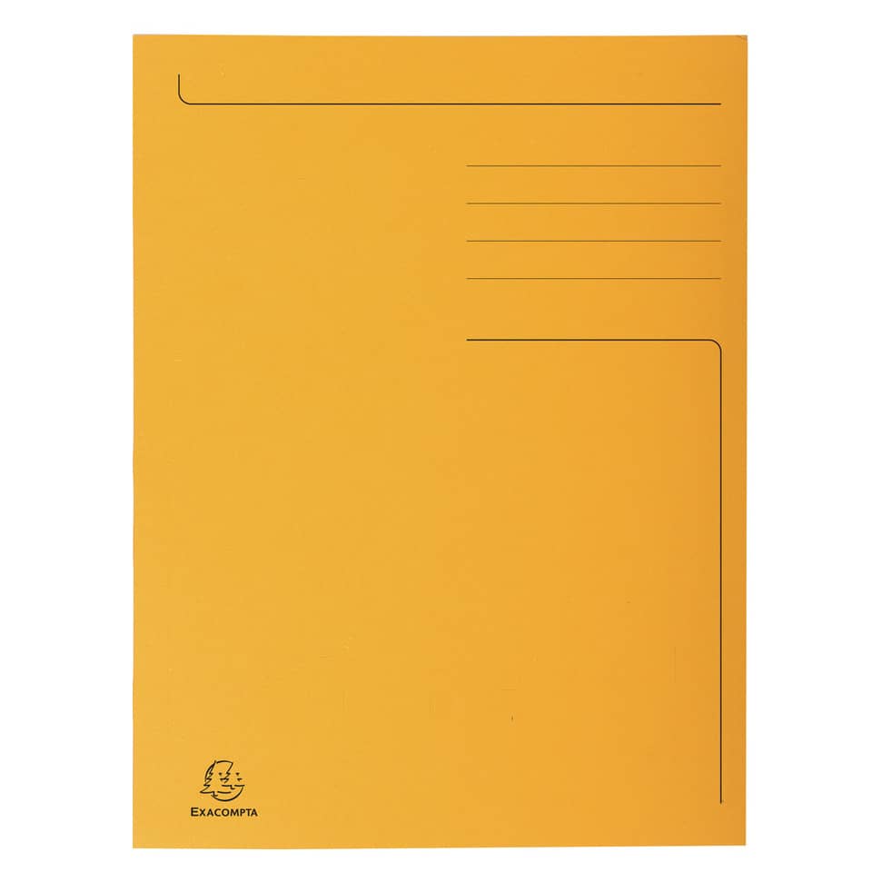 Cartelline a 3 lembi Forever® 24,5x35 cm arancio conf. 50 pezzi - 449009E